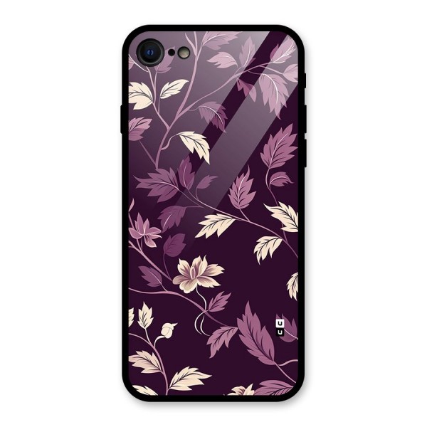 Traditional Florals Glass Back Case for iPhone SE 2020