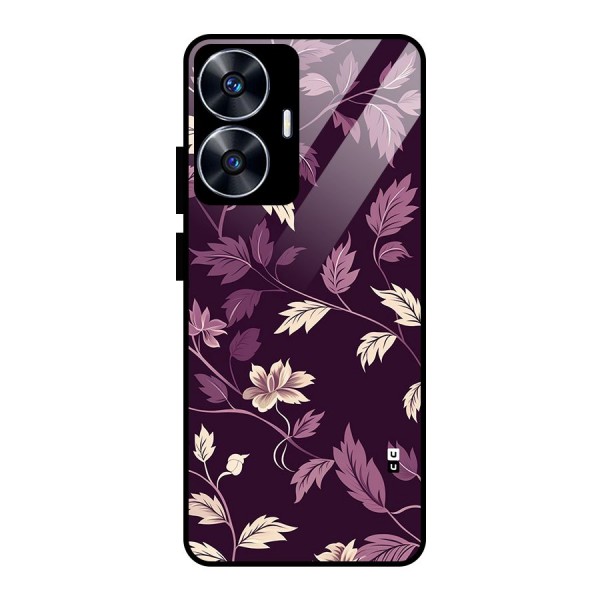 Traditional Florals Glass Back Case for realme C55