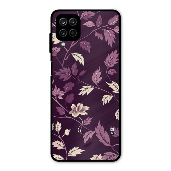 Traditional Florals Metal Back Case for Galaxy A12