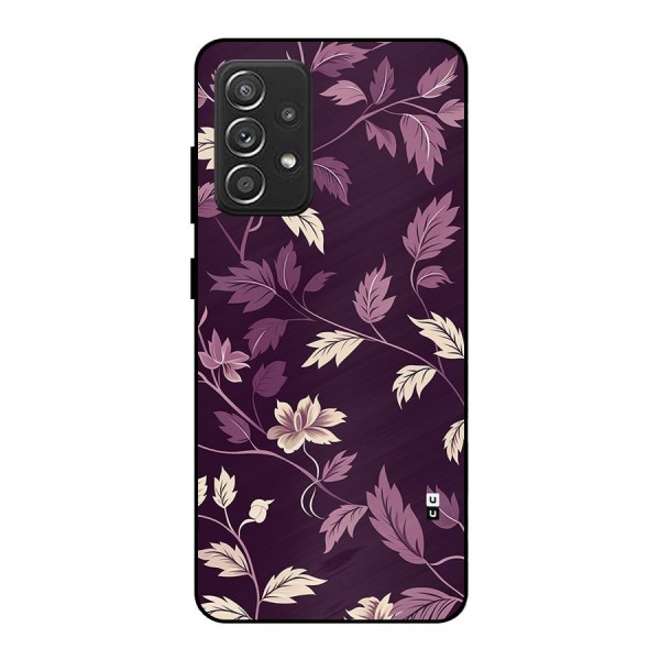 Traditional Florals Metal Back Case for Galaxy A52