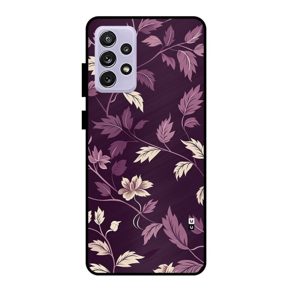 Traditional Florals Metal Back Case for Galaxy A72