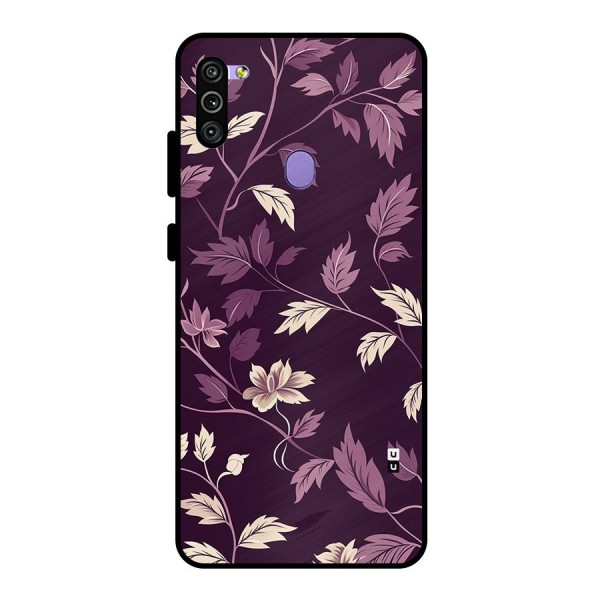 Traditional Florals Metal Back Case for Galaxy M11