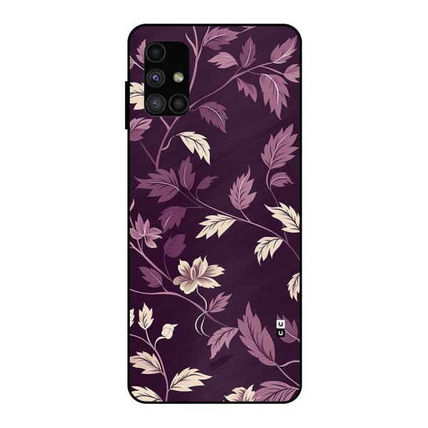 Traditional Florals Metal Back Case for Galaxy M51