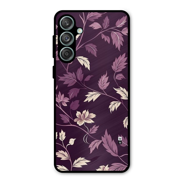 Traditional Florals Metal Back Case for Galaxy M55 5G