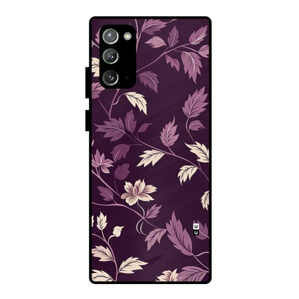 Traditional Florals Metal Back Case for Galaxy Note 20