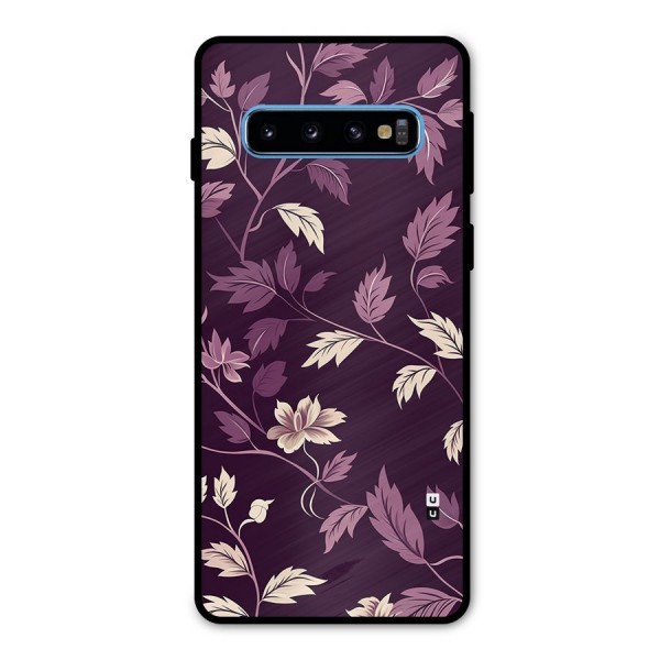 Traditional Florals Metal Back Case for Galaxy S10