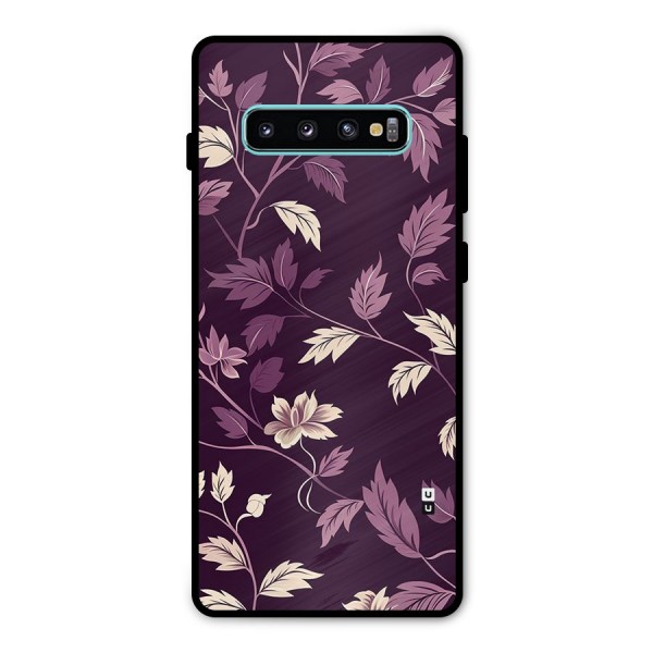 Traditional Florals Metal Back Case for Galaxy S10 Plus