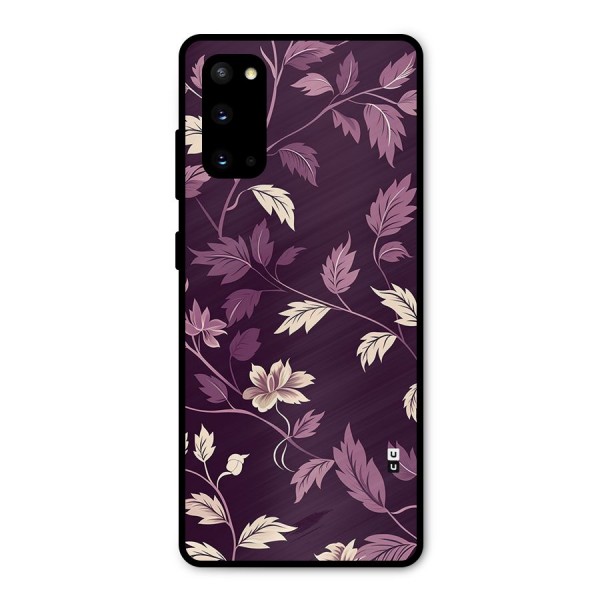 Traditional Florals Metal Back Case for Galaxy S20