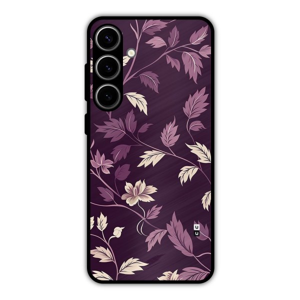 Traditional Florals Metal Back Case for Galaxy S24 Plus