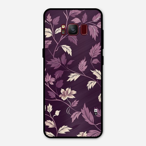 Traditional Florals Metal Back Case for Galaxy S8