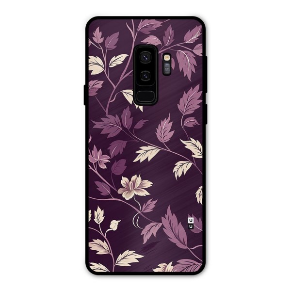 Traditional Florals Metal Back Case for Galaxy S9 Plus