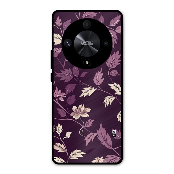 Traditional Florals Metal Back Case for Honor X9b