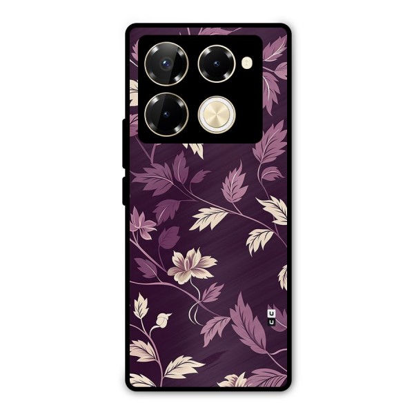 Traditional Florals Metal Back Case for Infinix Note 40 Pro
