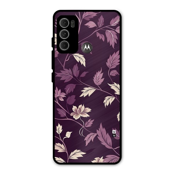 Traditional Florals Metal Back Case for Moto G60