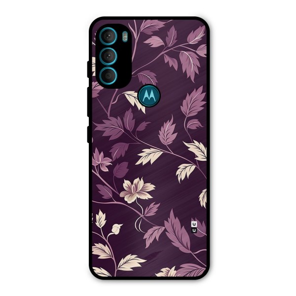 Traditional Florals Metal Back Case for Moto G71 5G