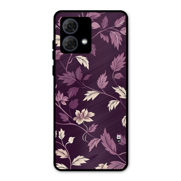 Traditional Florals Metal Back Case for Moto G84