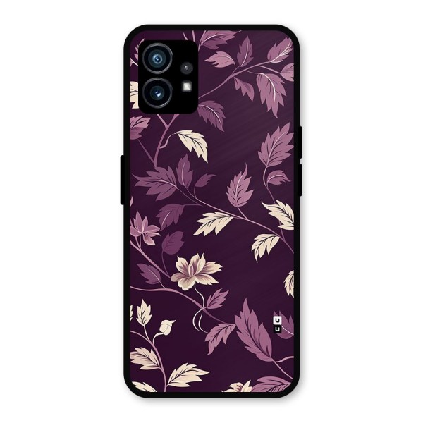 Traditional Florals Metal Back Case for Nothing Phone 1