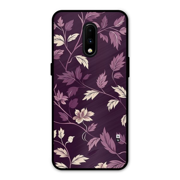 Traditional Florals Metal Back Case for OnePlus 7