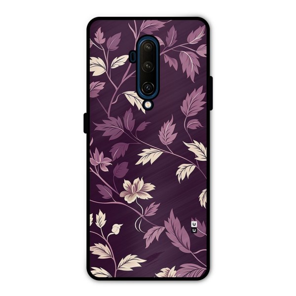 Traditional Florals Metal Back Case for OnePlus 7T Pro