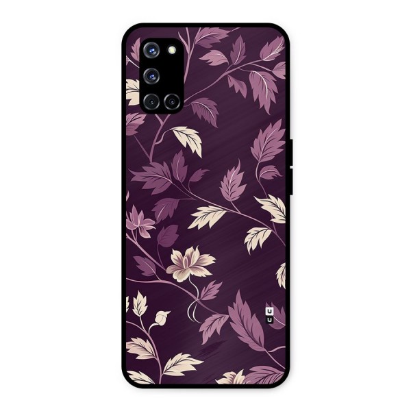 Traditional Florals Metal Back Case for Oppo A52