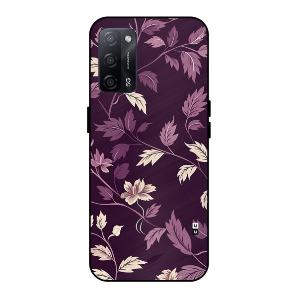 Traditional Florals Metal Back Case for Oppo A53s 5G