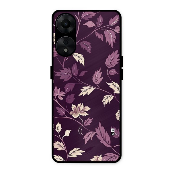 Traditional Florals Metal Back Case for Oppo A78 5G