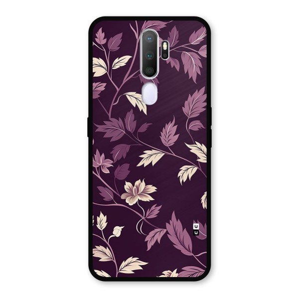 Traditional Florals Metal Back Case for Oppo A9 (2020)