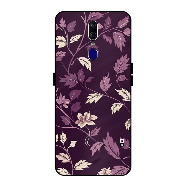 Traditional Florals Metal Back Case for Oppo F11