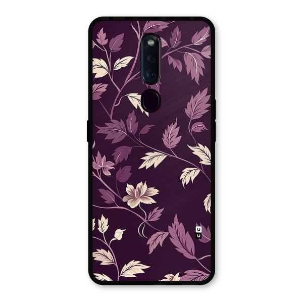 Traditional Florals Metal Back Case for Oppo F11 Pro