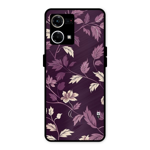 Traditional Florals Metal Back Case for Oppo F21s Pro 4G