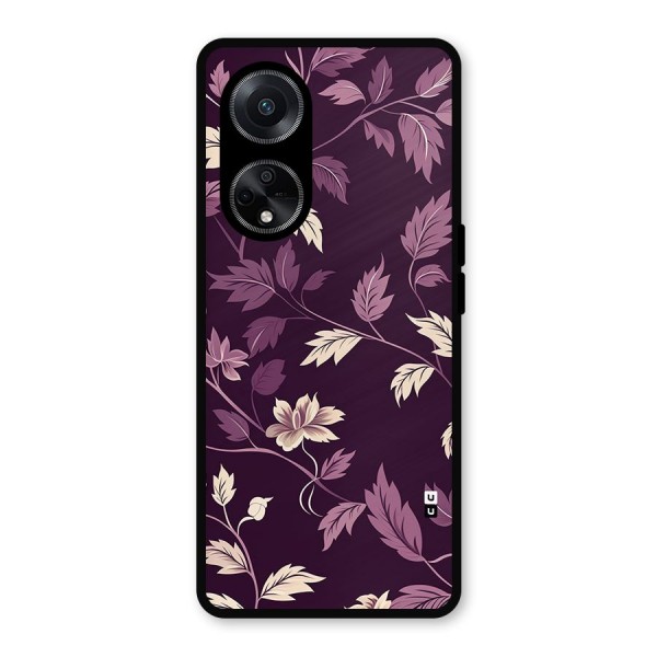 Traditional Florals Metal Back Case for Oppo F23