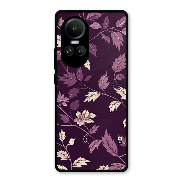 Traditional Florals Metal Back Case for Oppo Reno10 Pro