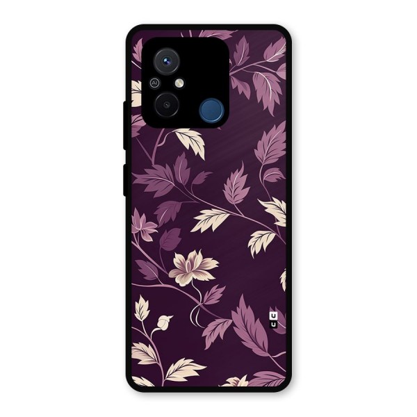 Traditional Florals Metal Back Case for Poco C55