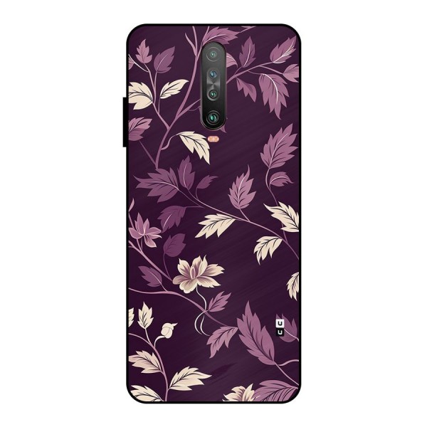 Traditional Florals Metal Back Case for Poco X2