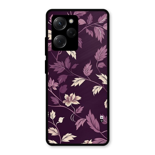 Traditional Florals Metal Back Case for Poco X5 Pro