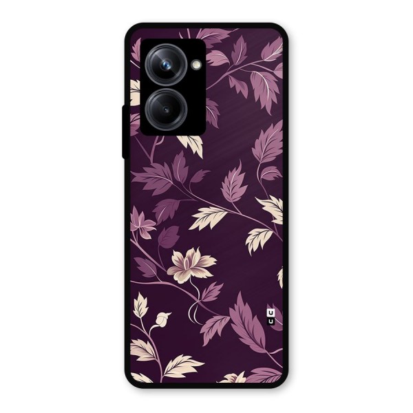 Traditional Florals Metal Back Case for Realme 10 Pro