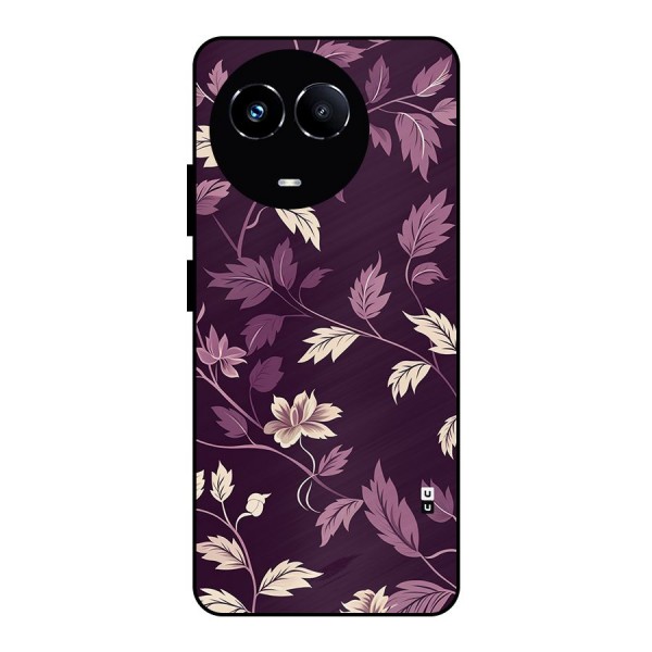 Traditional Florals Metal Back Case for Realme 11X