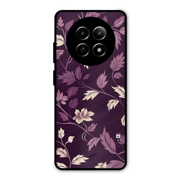 Traditional Florals Metal Back Case for Realme 12 5G