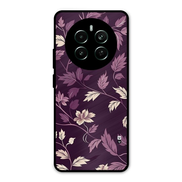 Traditional Florals Metal Back Case for Realme 12 Plus