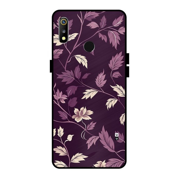 Traditional Florals Metal Back Case for Realme 3i