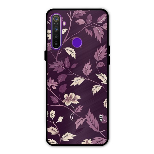 Traditional Florals Metal Back Case for Realme 5i