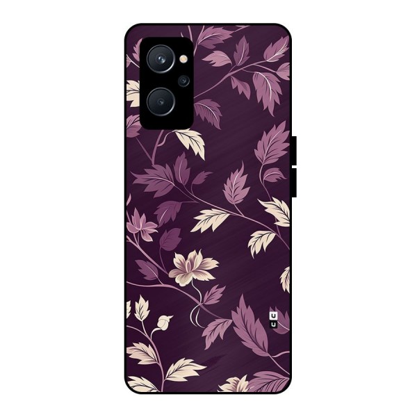 Traditional Florals Metal Back Case for Realme 9i 5G