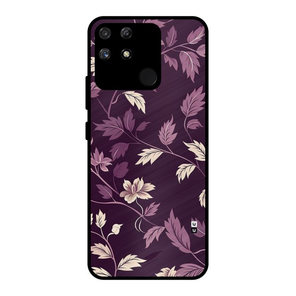 Traditional Florals Metal Back Case for Realme Narzo 50A