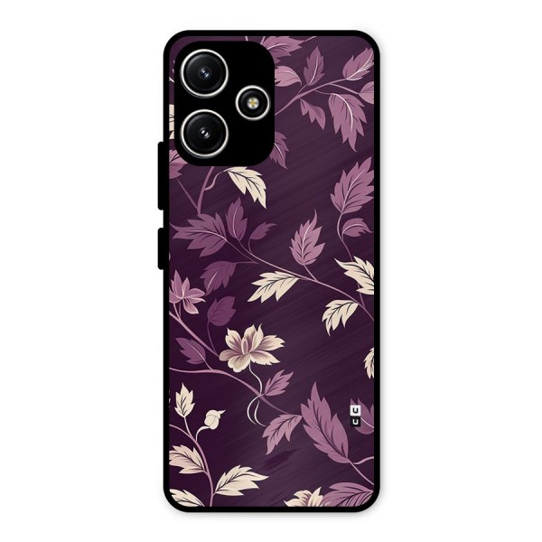 Traditional Florals Metal Back Case for Redmi 12 5G