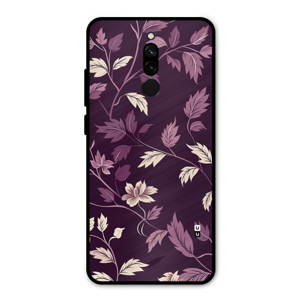 Traditional Florals Metal Back Case for Redmi 8