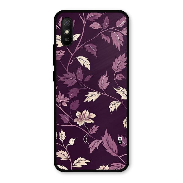 Traditional Florals Metal Back Case for Redmi 9a