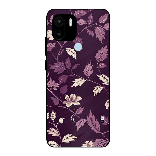 Traditional Florals Metal Back Case for Redmi A1 Plus