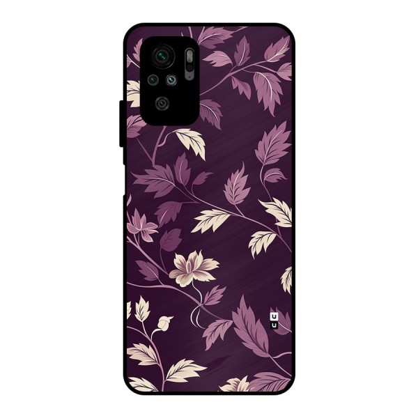 Traditional Florals Metal Back Case for Redmi Note 10