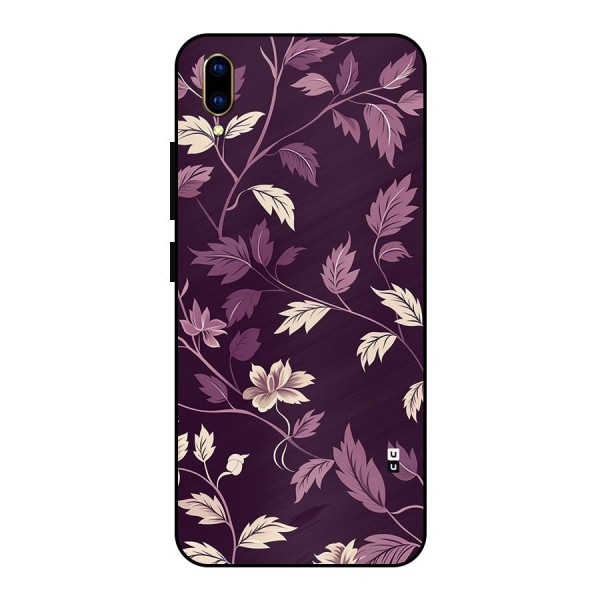 Traditional Florals Metal Back Case for Vivo V11 Pro