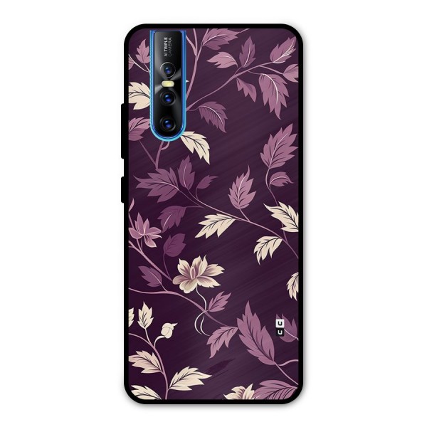 Traditional Florals Metal Back Case for Vivo V15 Pro